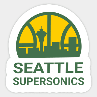 Seattle SuperSonics // Retro Sticker